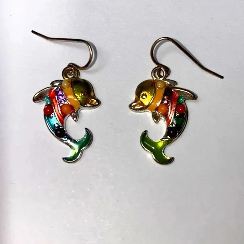 Dolphin earrings